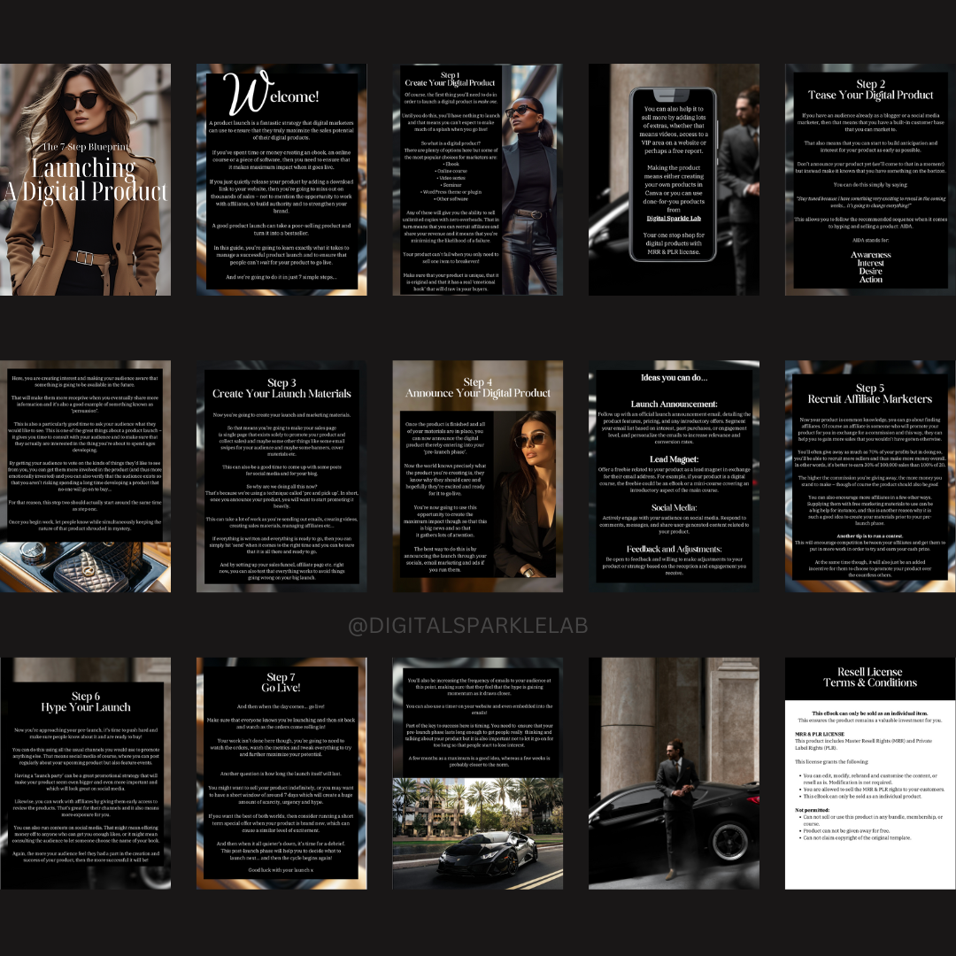 LAUNCHING A DIGITAL PRODUCT: The 7-Step Blueprint